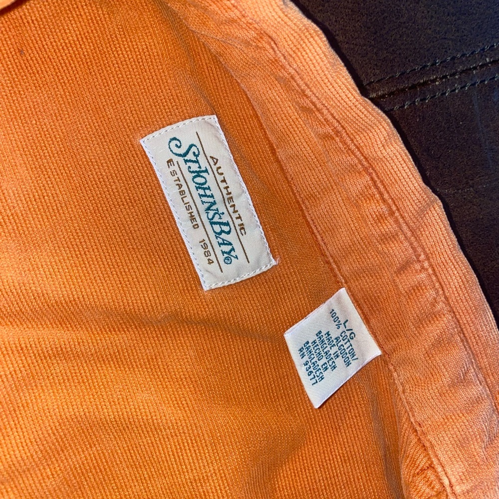 Orange Button Down - image 1